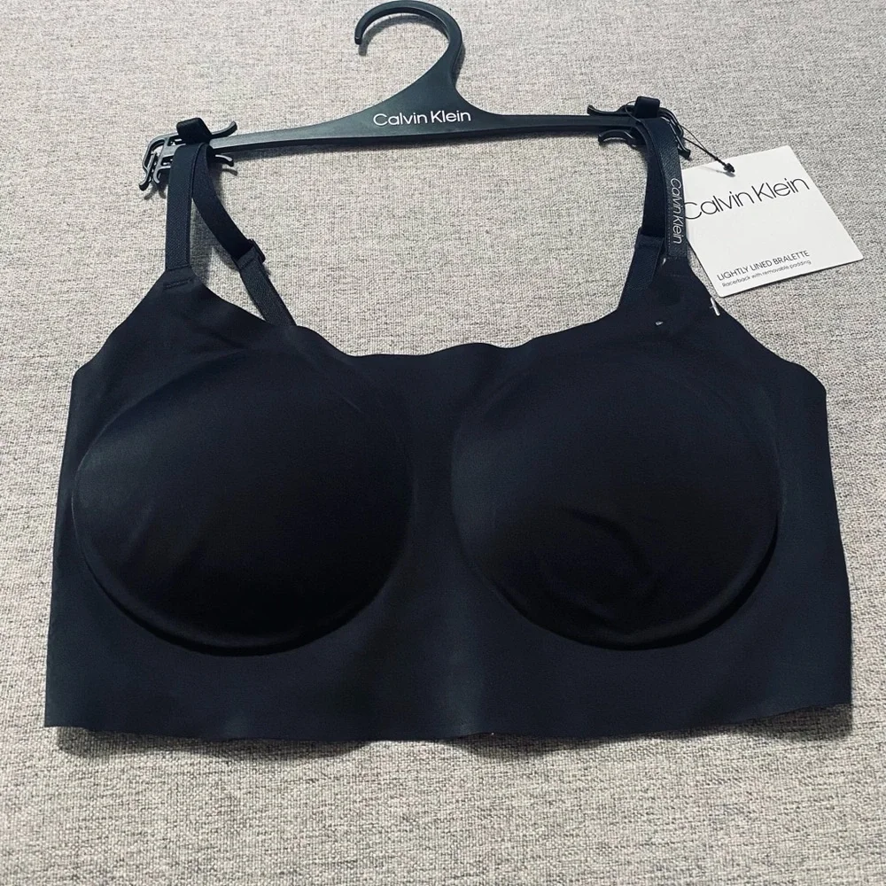 Brand new with tags! Calvin Klein Lightly Lined Bralette Racerback - Picture 3 of 4